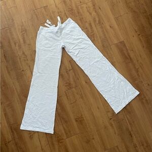 Saint Grace Vintage White Yogi Pants Small LOW RISE 90’s Style BNWT